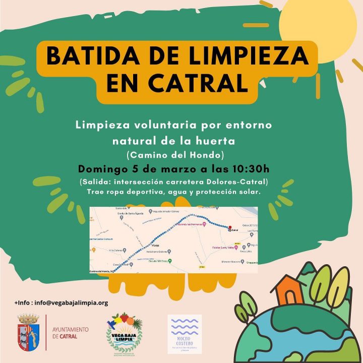 Batida Camino del Hondo (entre Catral y Dolores) domingo 5 de marzo 2023